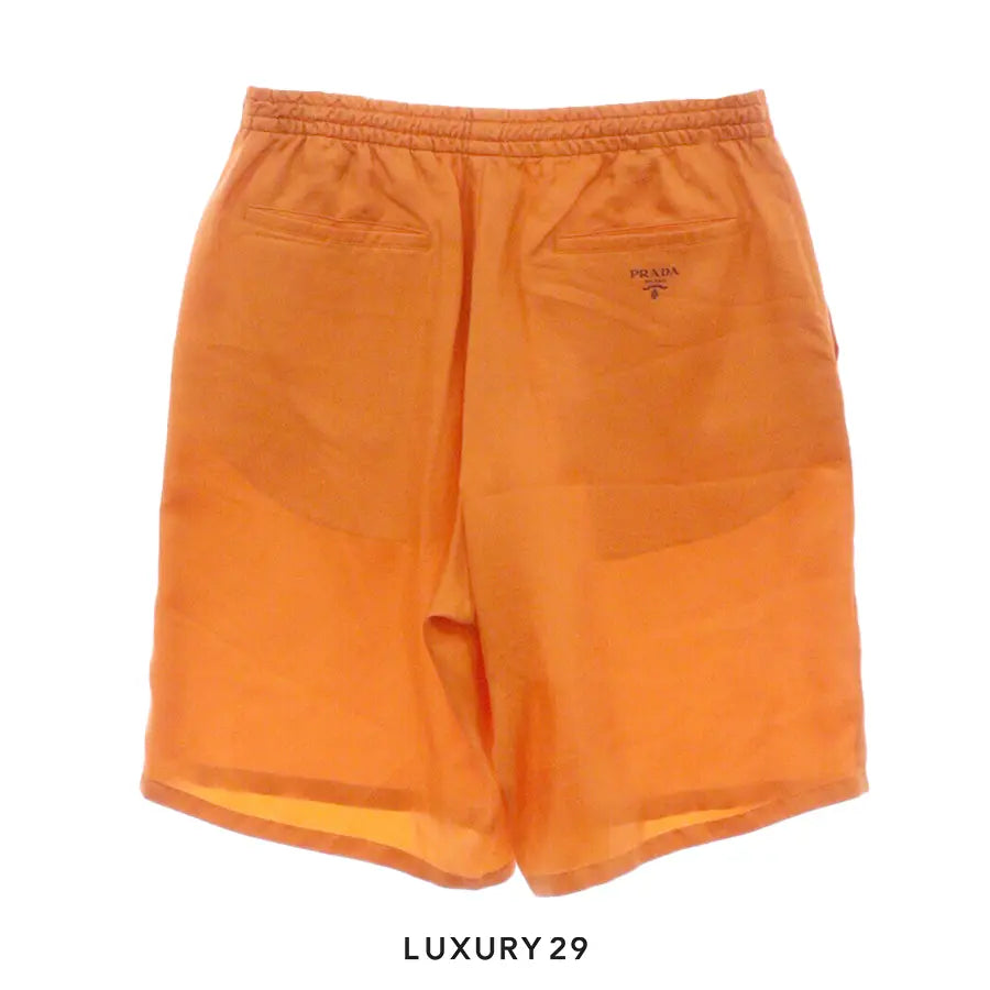 PRADA Silk Pajama Short Orange PRADA