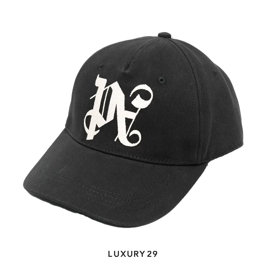 Palm Angels Monogram Cap Military/White PALM ANGELS