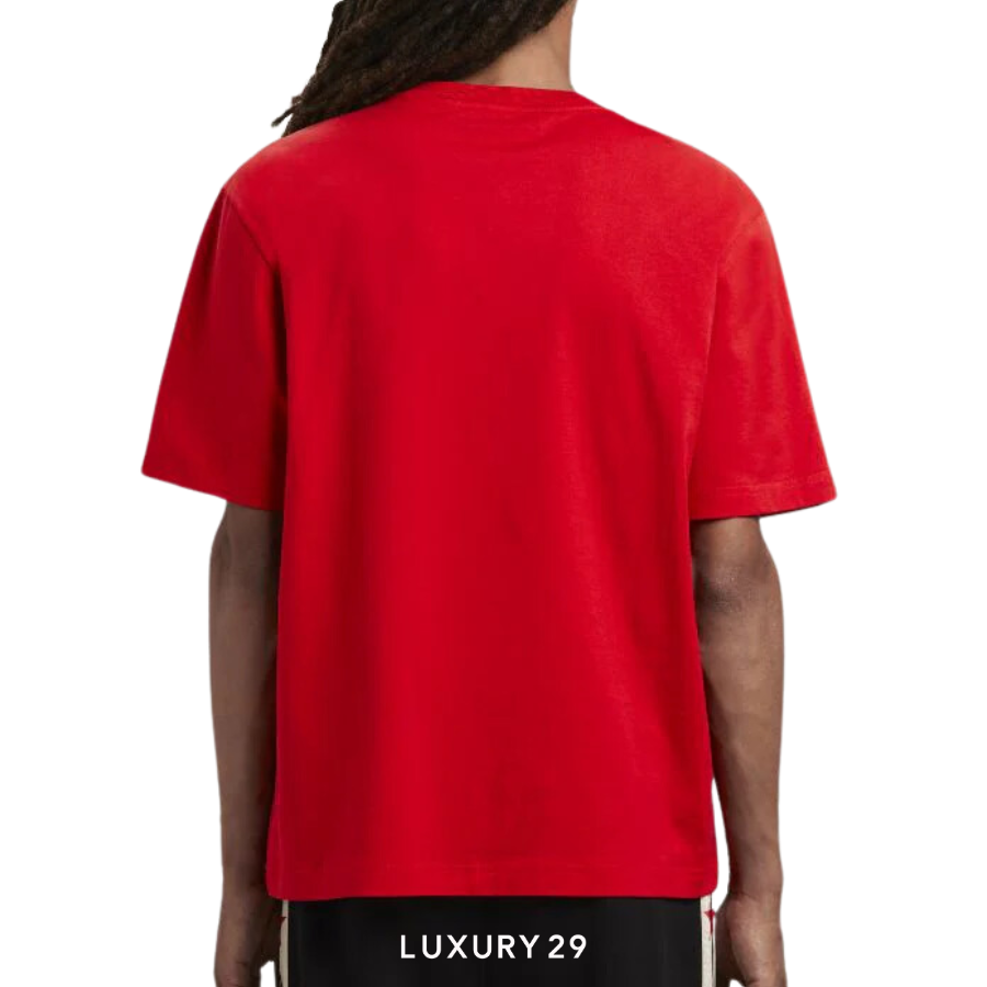 Palm Angels T-SHIRT RACING RED RED BLACK PALM ANGELS