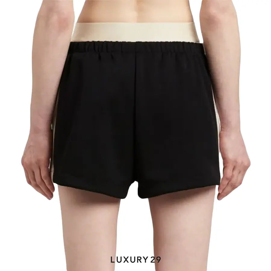 Palm Angels side-stripe track shorts black/off-white PALM ANGELS