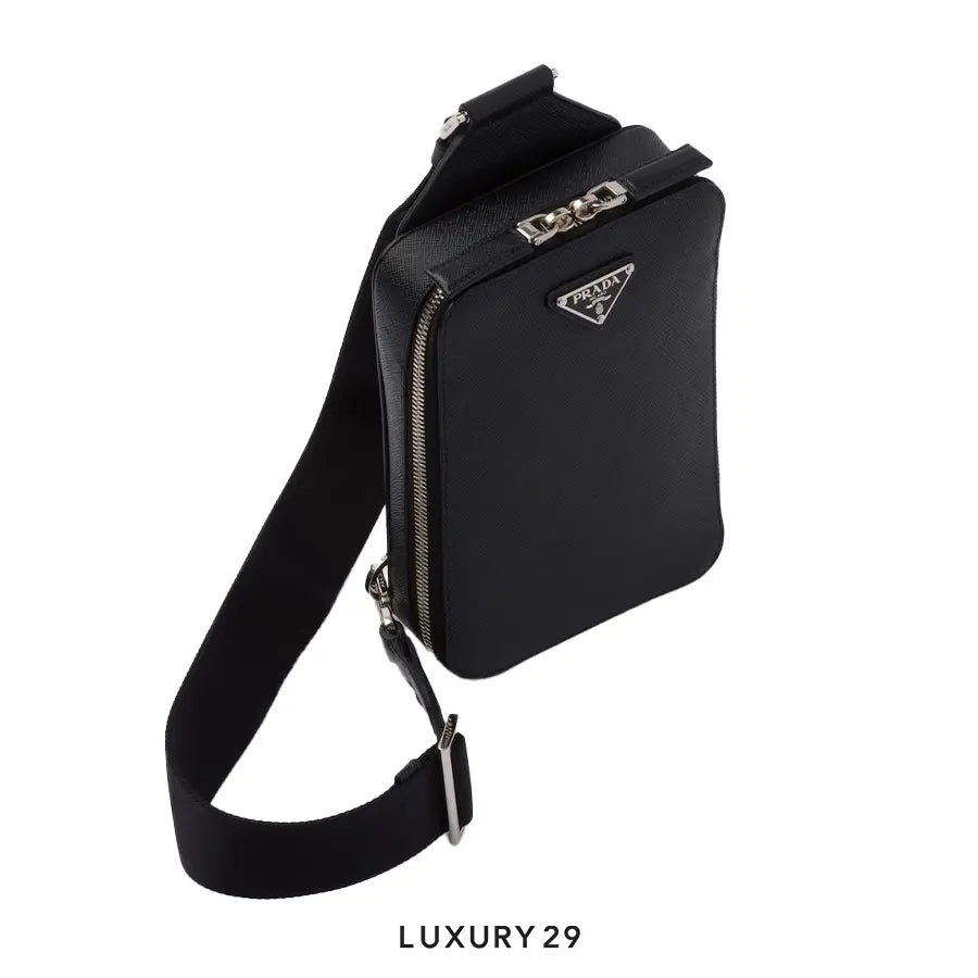 Prada Brique Saffiano leather bag Black PRADA
