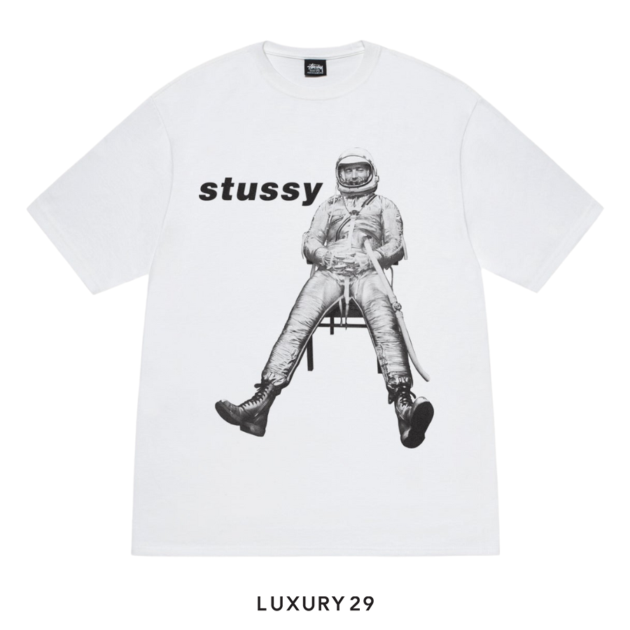 STUSSY ASTRONAUT TEE WHITE STUSSY