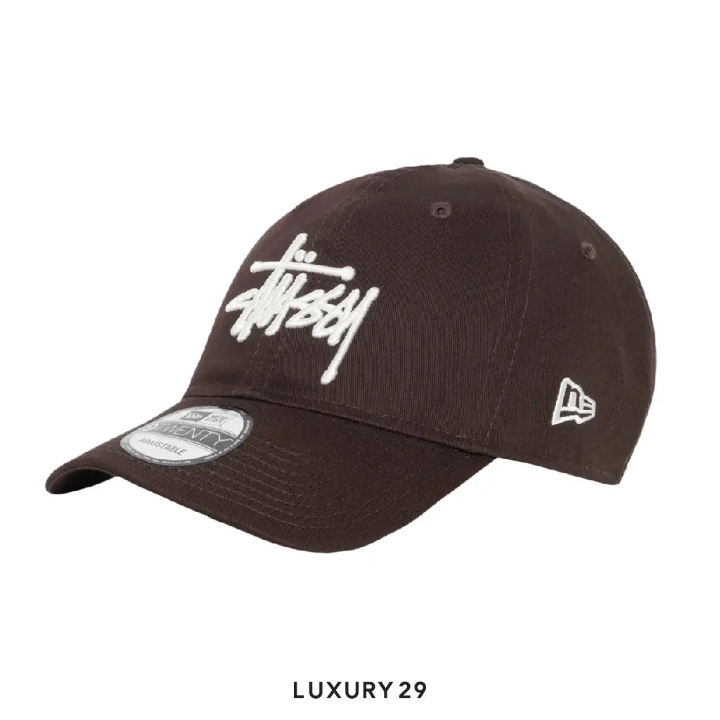 Stussy NEW ERA 9TWENTY BASIC STRAPBACK Brown STUSSY