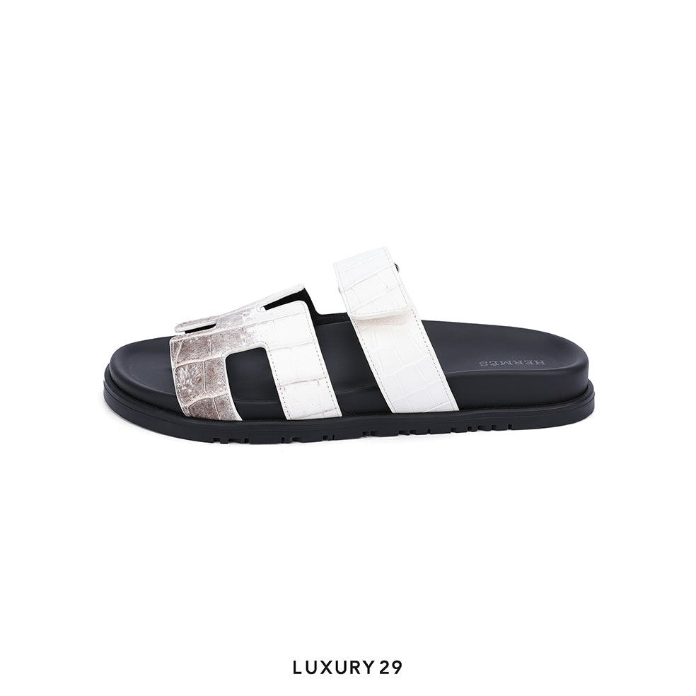 Hermes Chypre sandal Himalaya Crocodile Limited HERMES