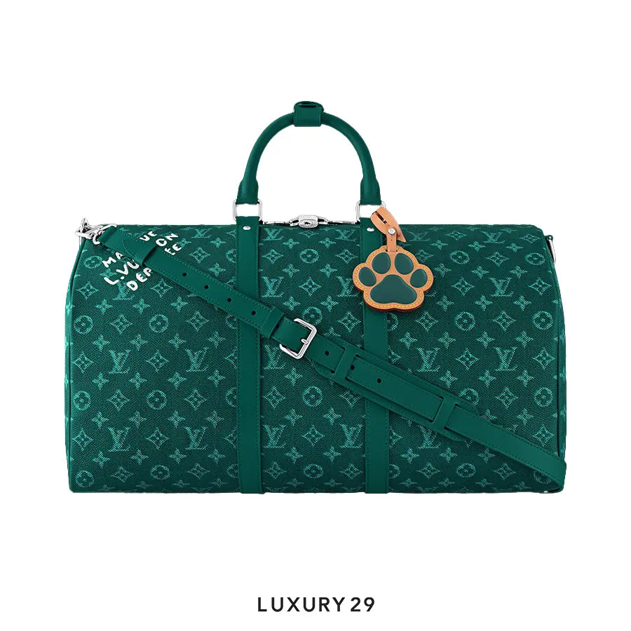 Louis Vuitton LV Keepall Bandouliere 50 green LOUIS VUITTON Luxury29