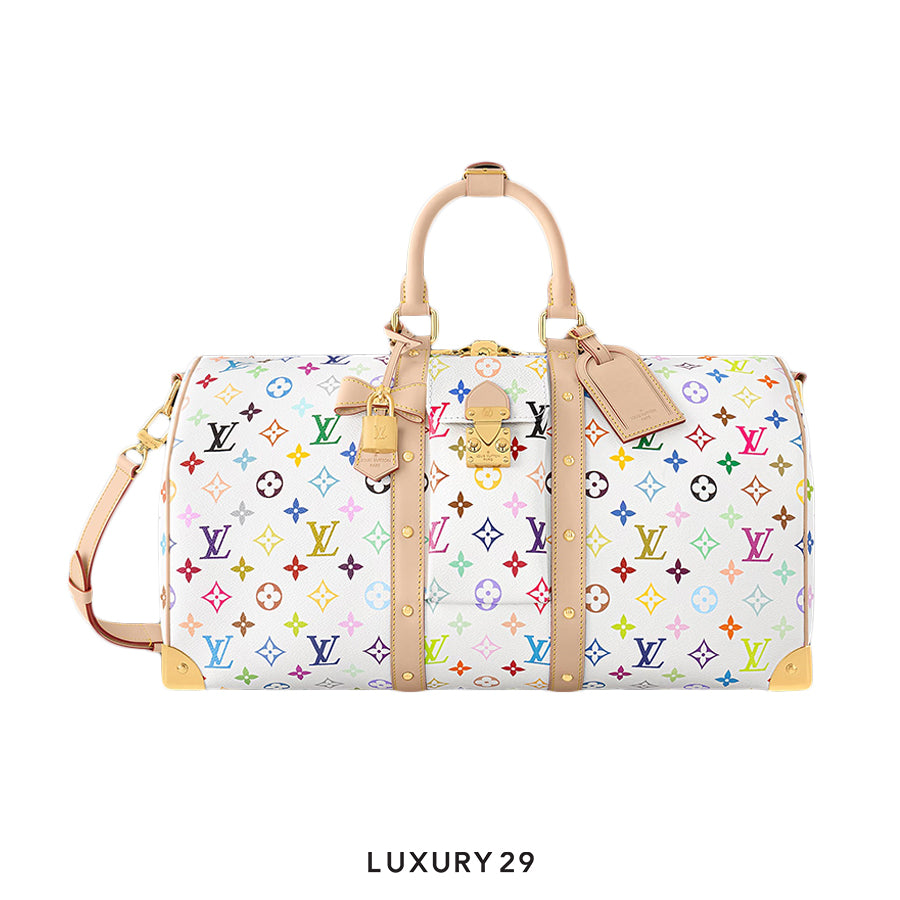 Louis Vuitton LV x TM Keepall Bandouliere 45 White LOUIS VUITTON