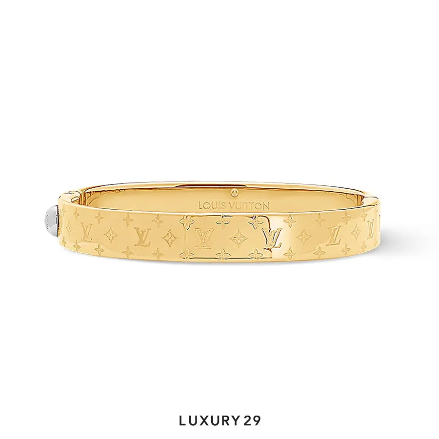 Louis Vuitton LV Nanogram Cuffs Gold