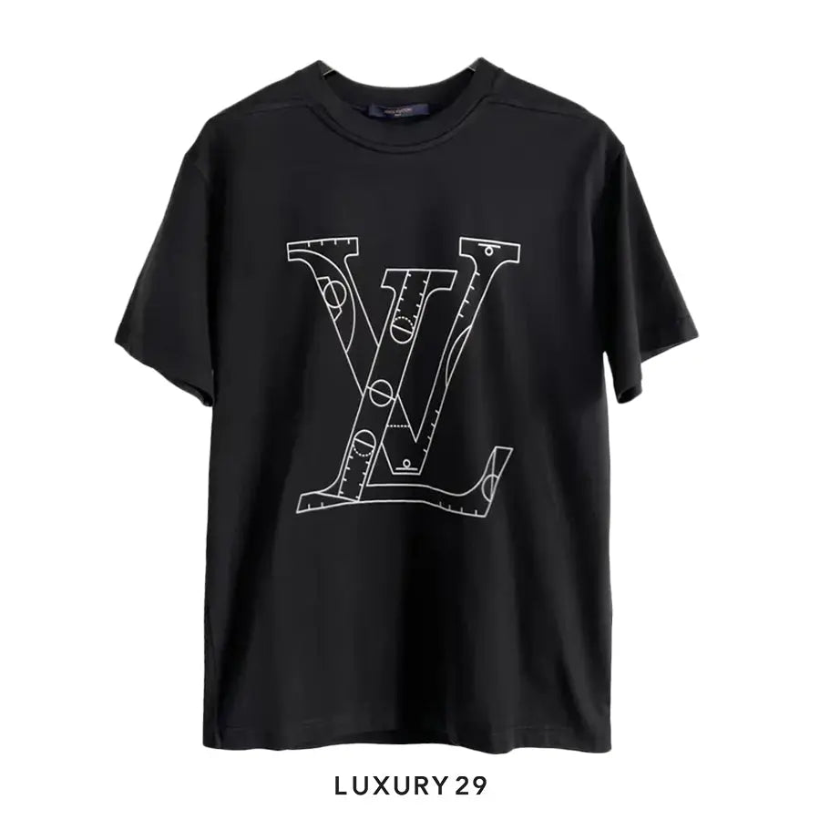 Louis Vuitton x NBA LV Virgil National Association Tee Black