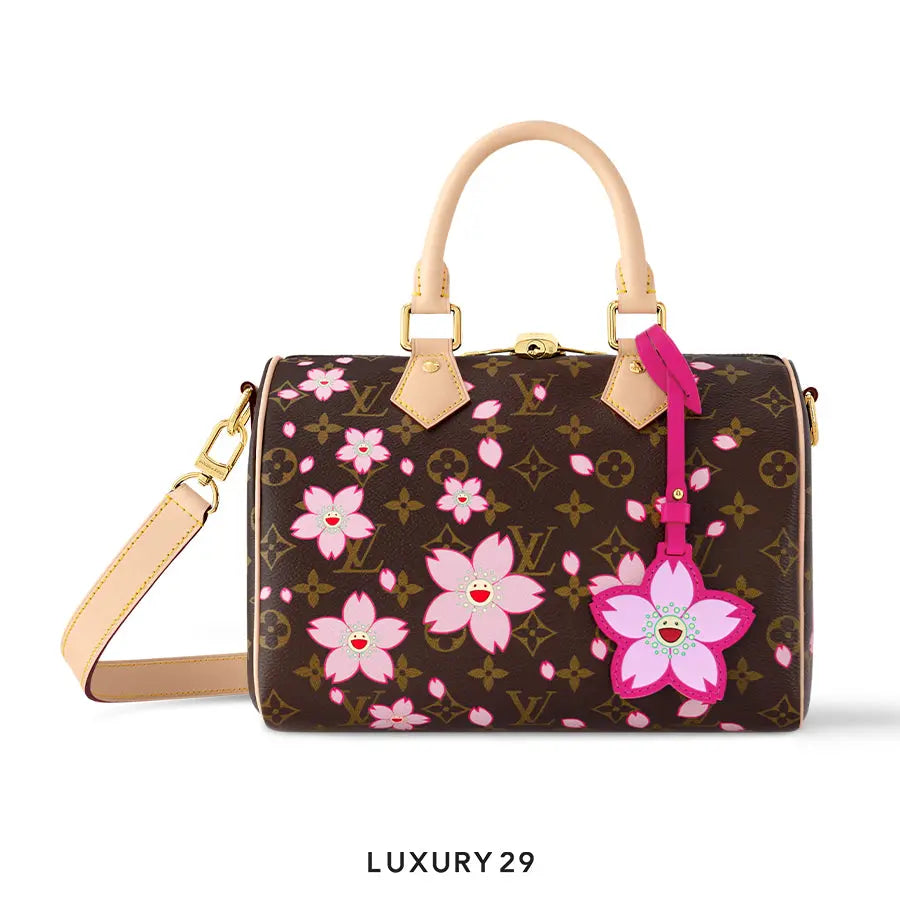LOUIS VUITTON LV x TM Speedy Bandouliere 25 Sakura Brown