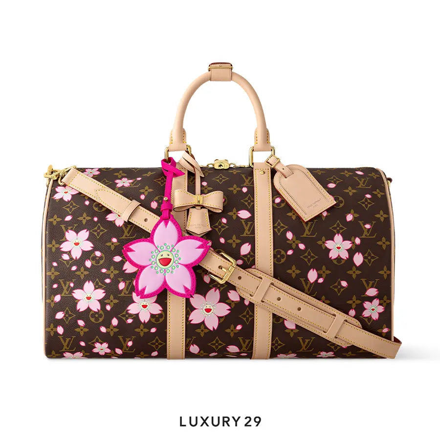 LOUIS VUITTON LV x TM - Keepall Bandouliere 45 Sakura Brown