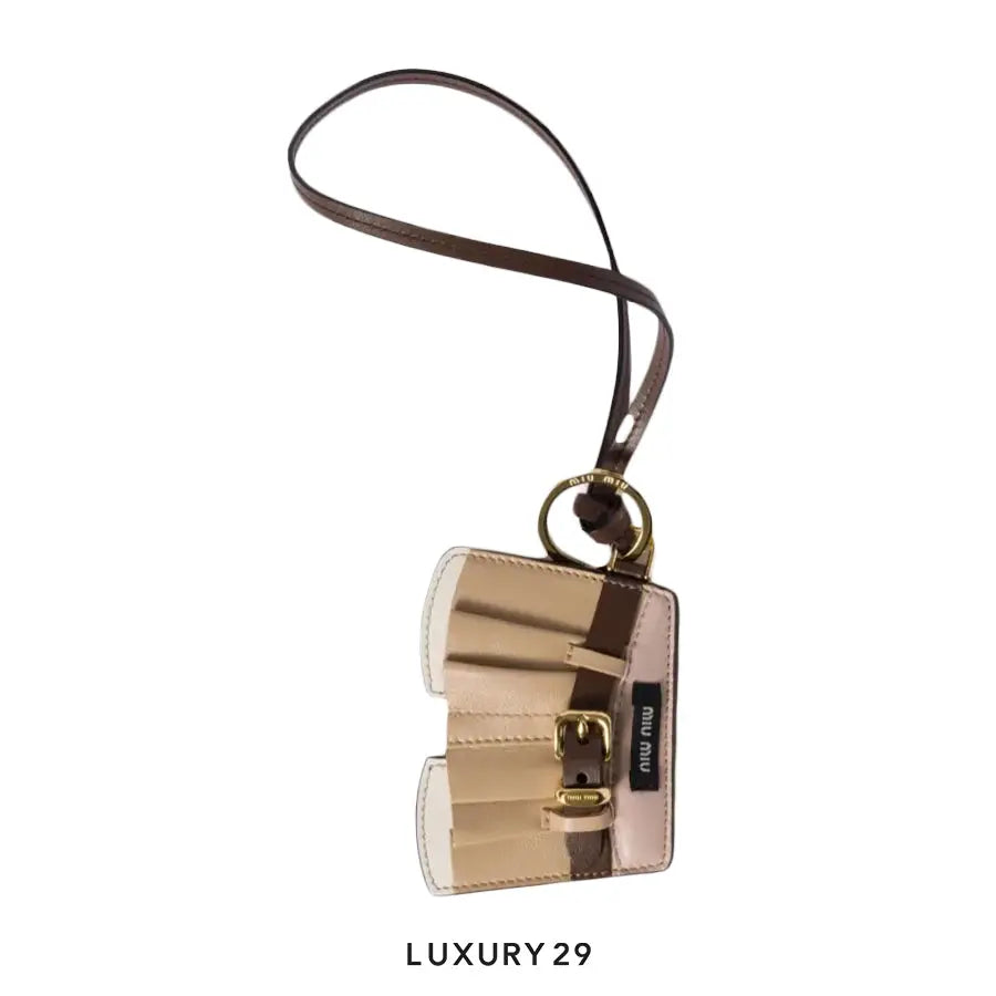 Miu Miu Leather keychain trick Corda