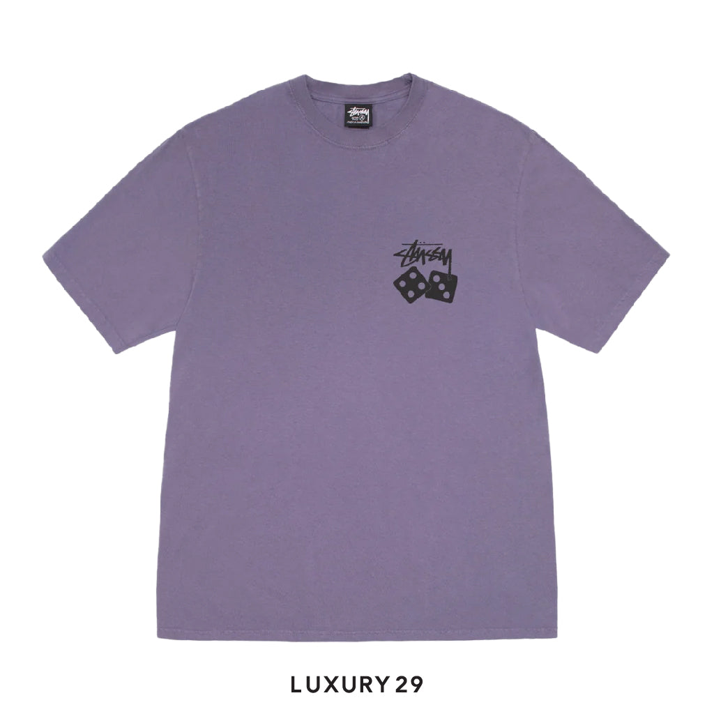 Stussy DICE TEE PIGMENT DYED Grape