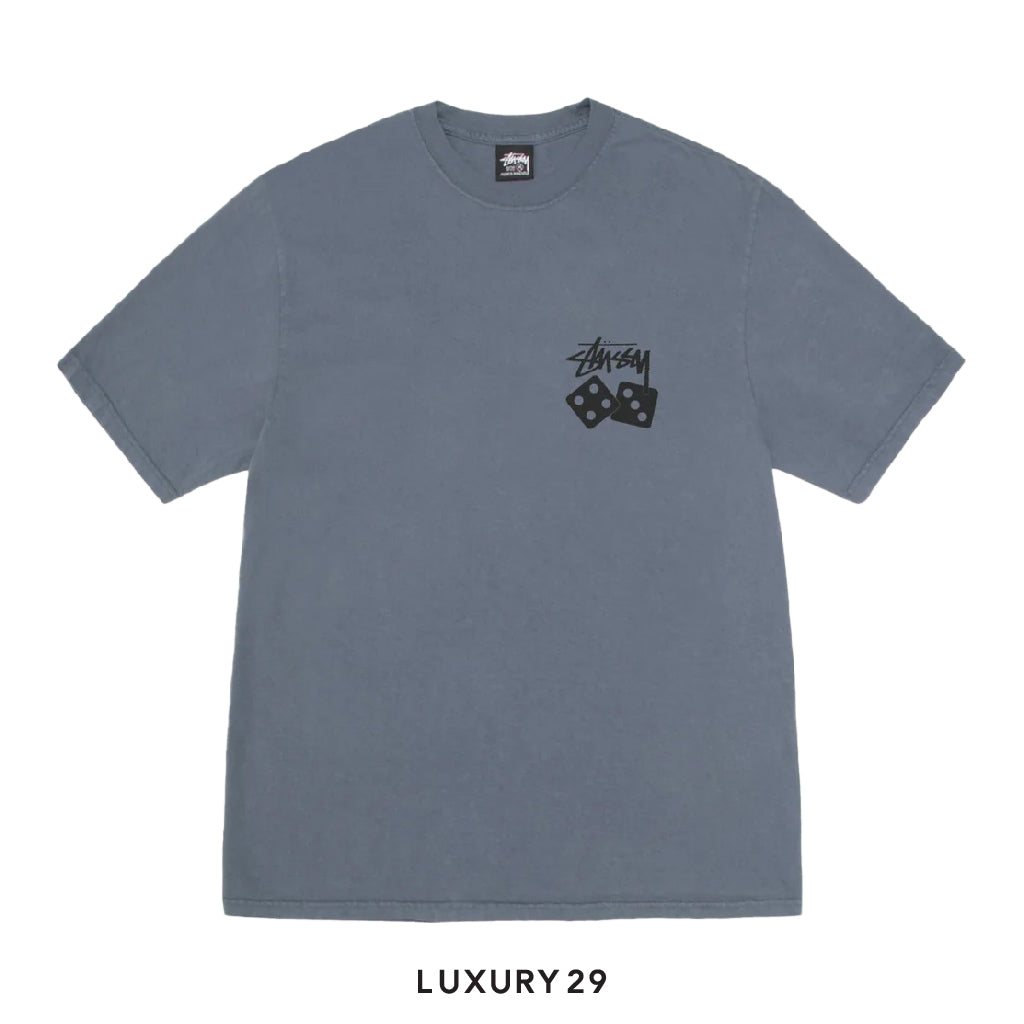 Stussy DICE TEE PIGMENT DYED Navy