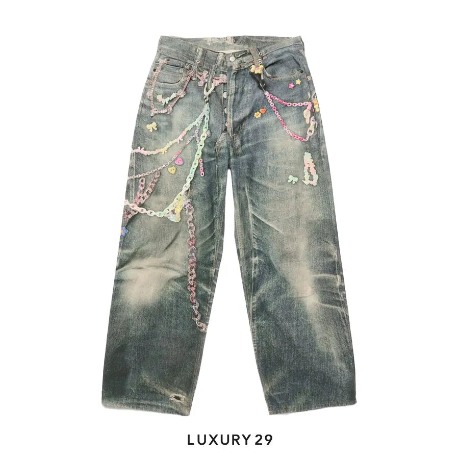 Acne Studios Baggy Fit Jeans 1981M Mid Blue Wash