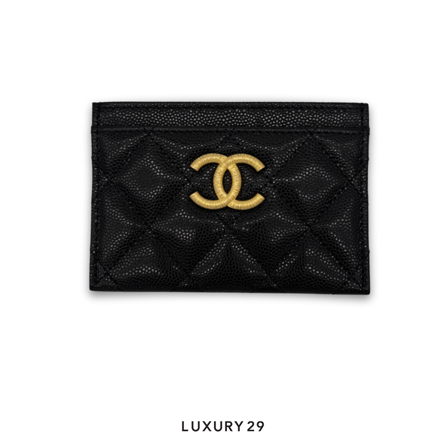 Chanel Card Holder Black CHANEL
