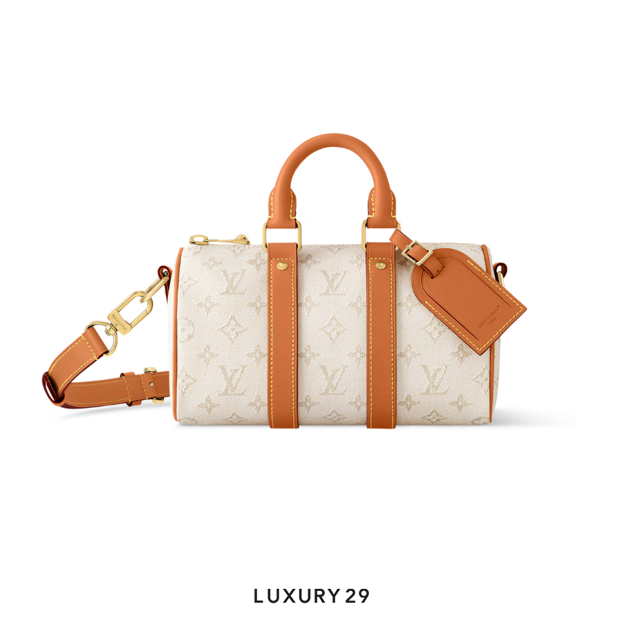 Louis Vuitton LV Keepall Bandouliere 25 Monogram Heritage Canvas Off-white LOUIS VUITTON
