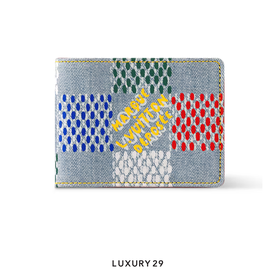 Louis Vuitton LV Multiple Wallet LV Vers Damier Denim Multicolor LOUIS VUITTON