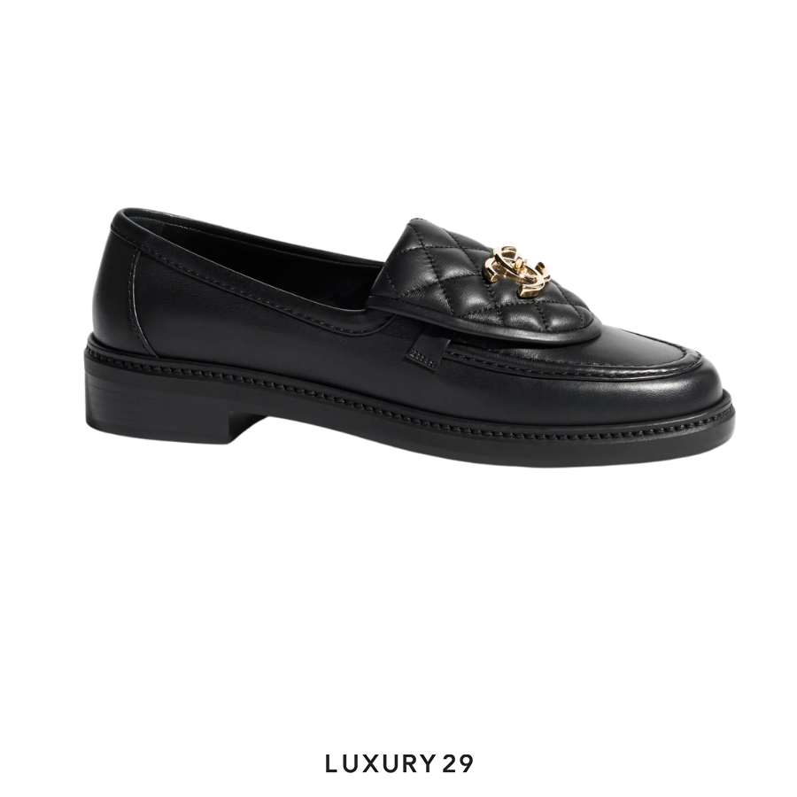 Chanel Moccasins Black