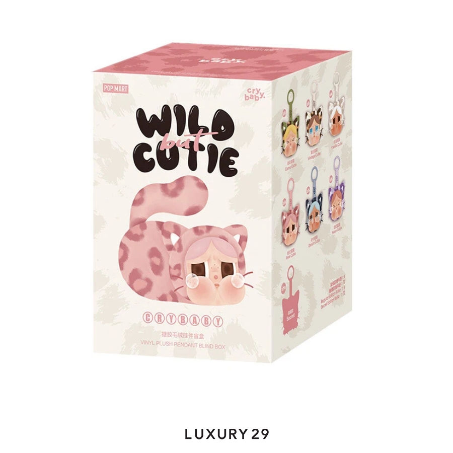 POP MART CRYBABY Wild but Cutie Series - Vinyl Plush Pendant Blind Box POP MART