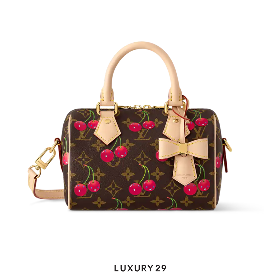Louis Vuitton LV x TM - Speedy Bandouliere 20 bag Monogram cherry canvas Brown LOUIS VUITTON