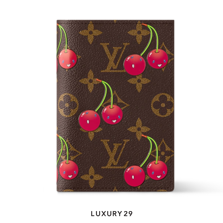 Louis Vuitton LV x TM - Passport Cover Monogram Cherry Canvas Brown LOUIS VUITTON