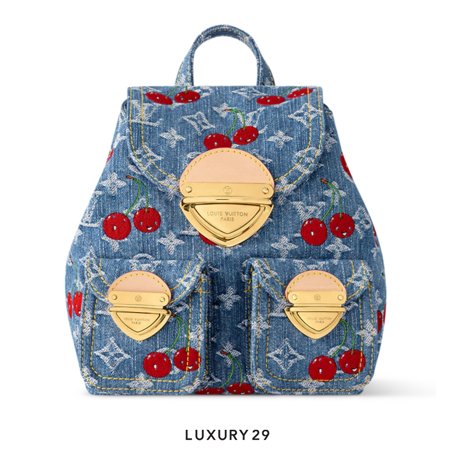 Louis Vuitton LV x TM - Venice NM bag Monogram cherry denim Blue LOUIS VUITTON
