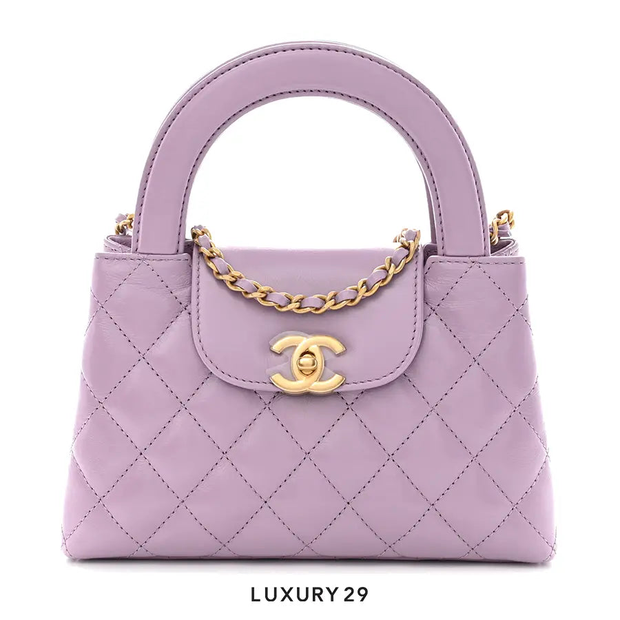 Chanel Mini Shopping Bag Purple