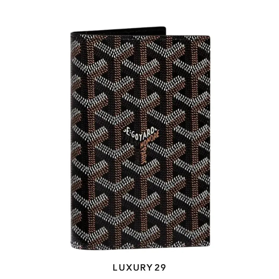 Goyard Grenelle Passport Cover Black