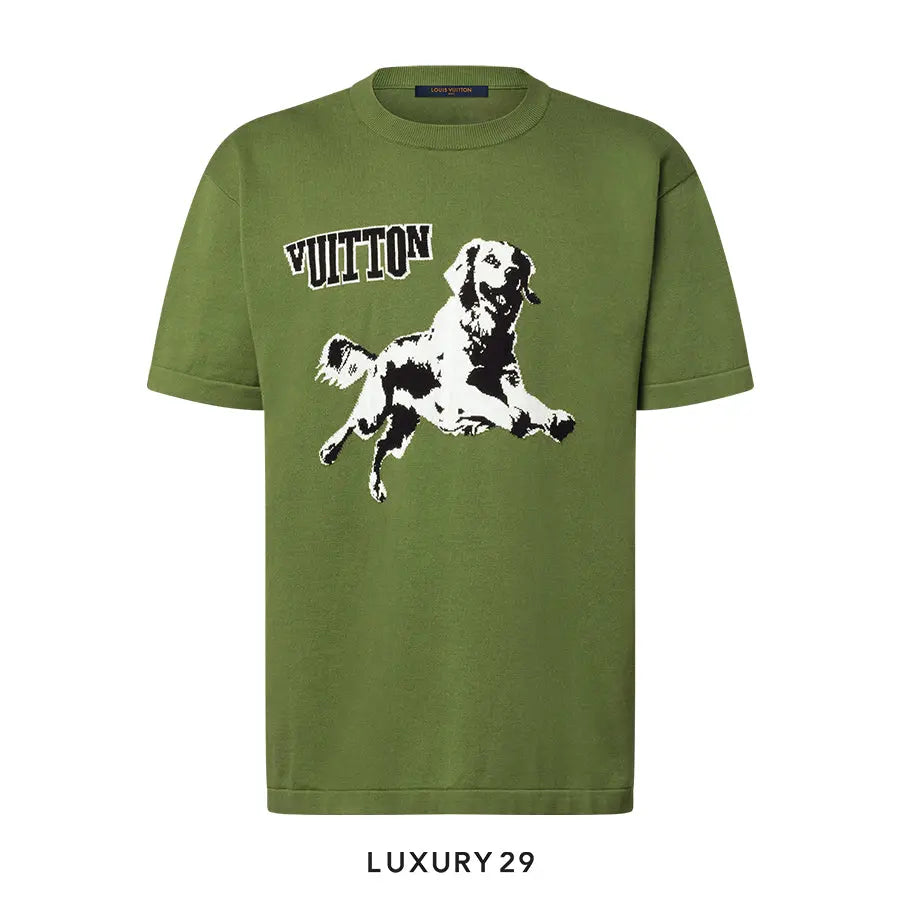 Louis Vuitton LV Short-Sleeved Cotton Crewneck