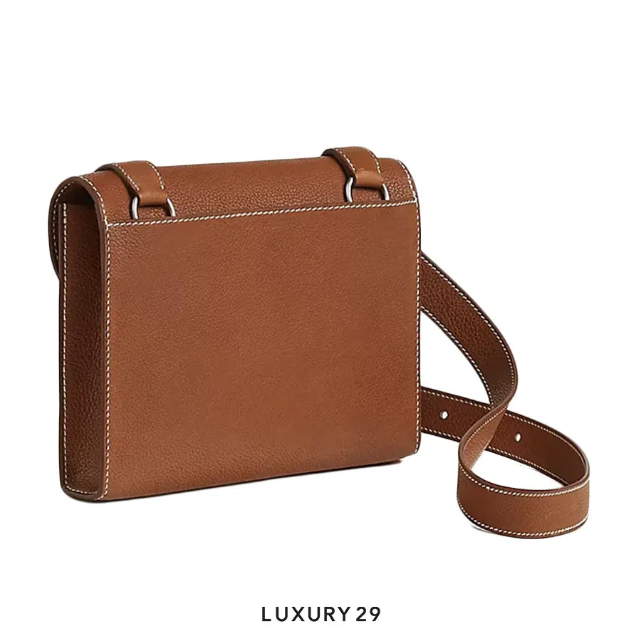 Hermes Sac A Depeches 21 Bag Fauve HERMES