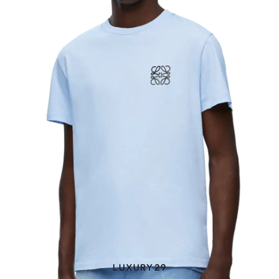 Loewe Regular fit T-shirt in cotton Soft Blue LOEWE