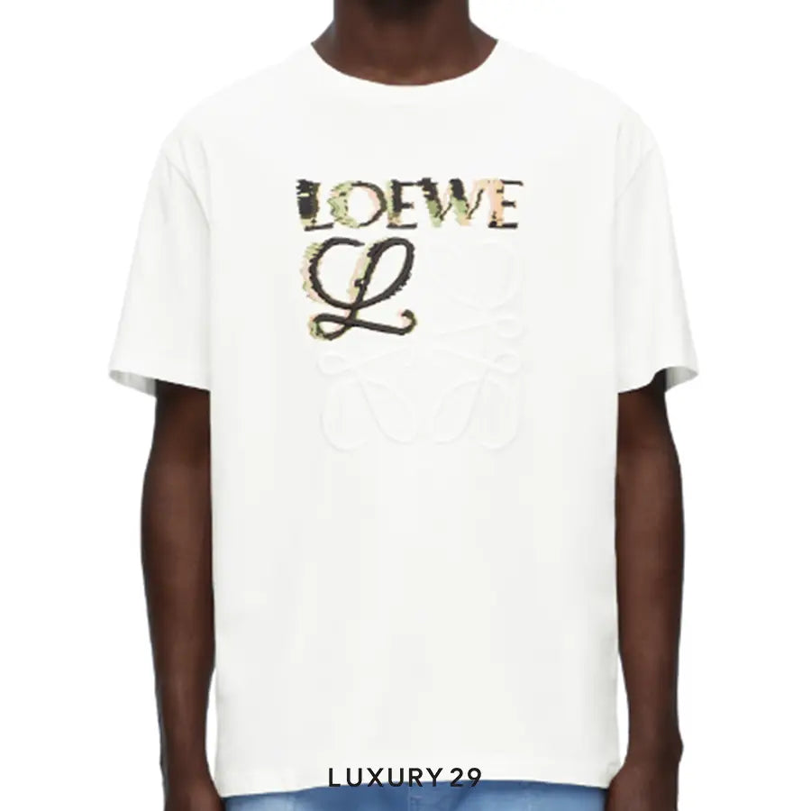 Loewe Relaxed fit T-shirt in cotton White/Multicolor LOEWE