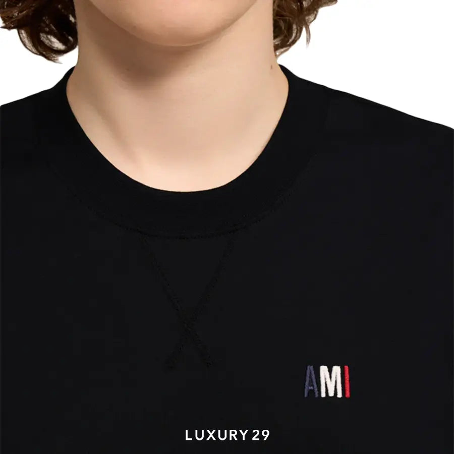 Ami Bleu Blanc Rouge Classic Fit T-shirt BLACK AMI