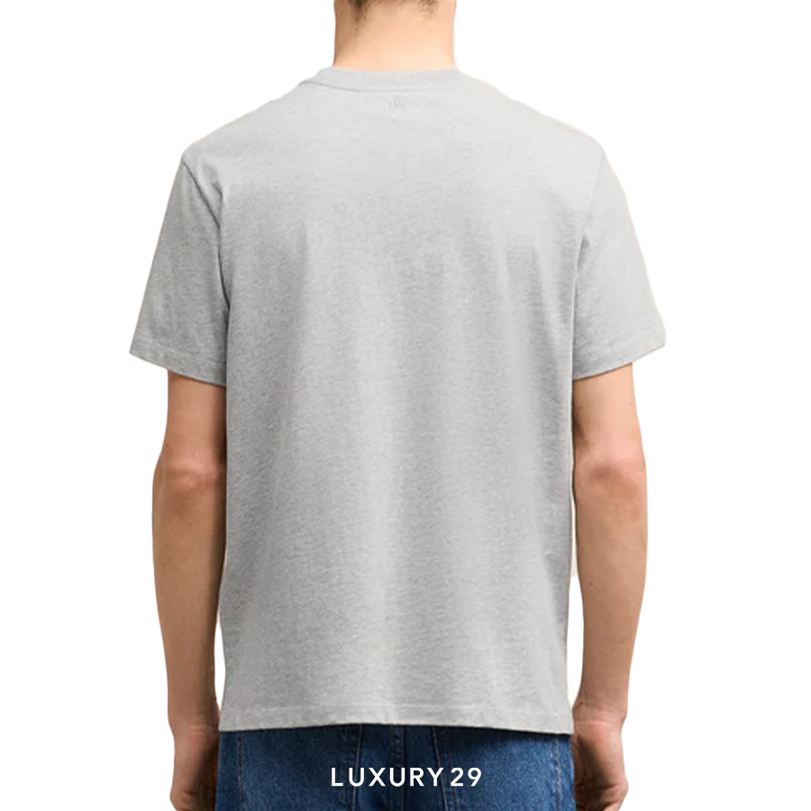 AMI DE COEUR RED T-SHIRT HEATHER GREY AMI Luxury29
