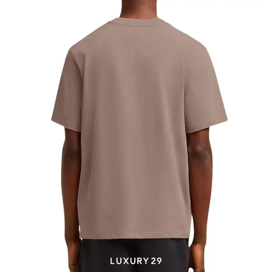 AMI DE COEUR T-SHIRT LIGHT TAUPE AMI Luxury29