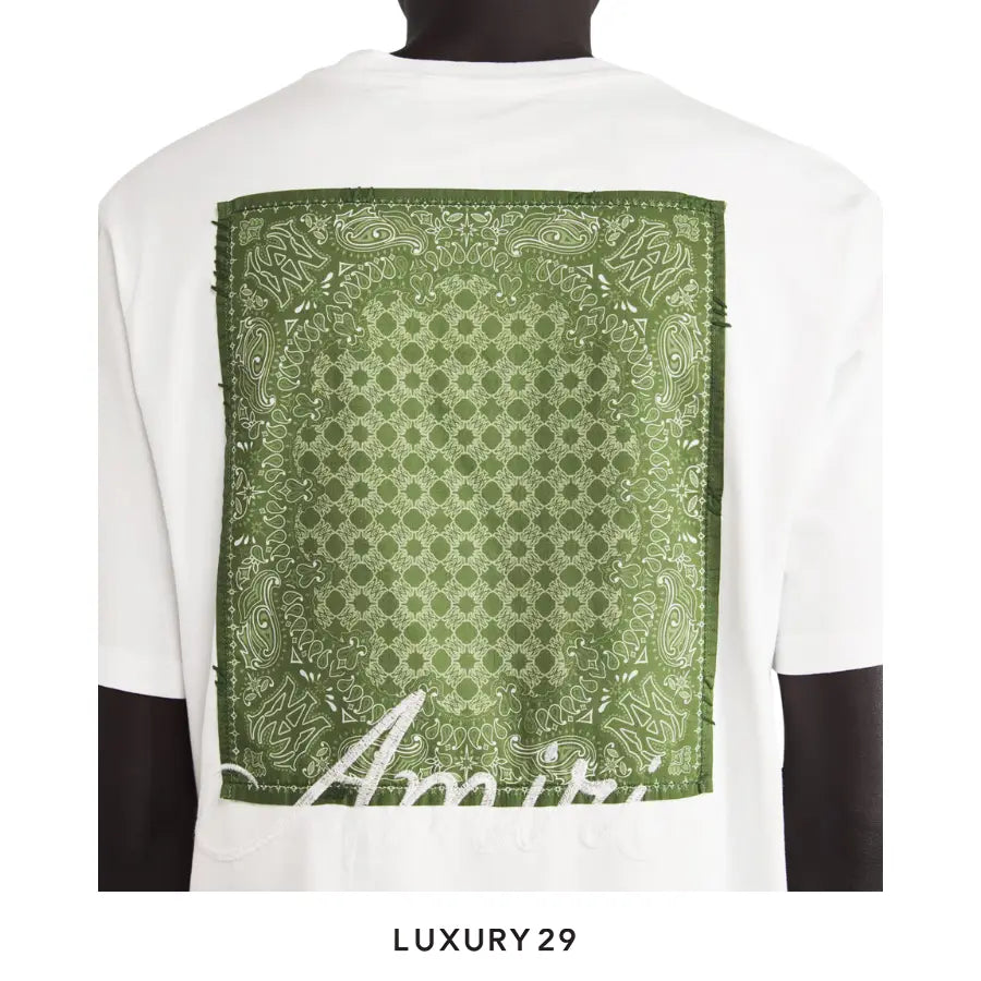 AMIRI Bandana Logo T-Shirt White/Green
