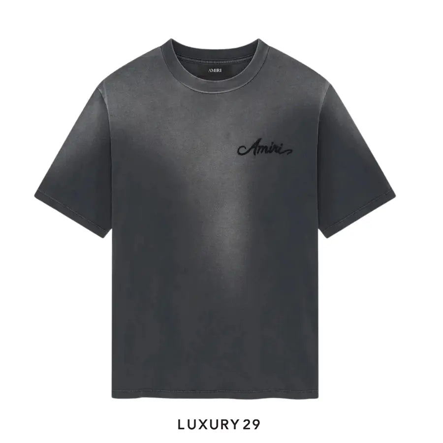 AMIRI Bleach Bandana Patch Tee Black