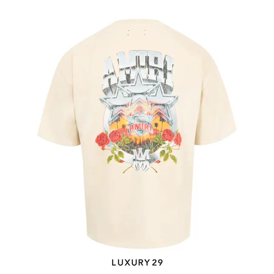 AMIRI Championship OS T-shirt Cream AMIRI