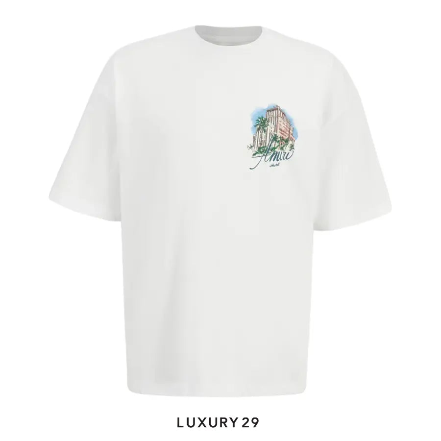 AMIRI Hotel Oversized Tee White