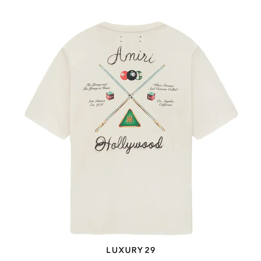 AMIRI Pool Cue Tee Cream AMIRI