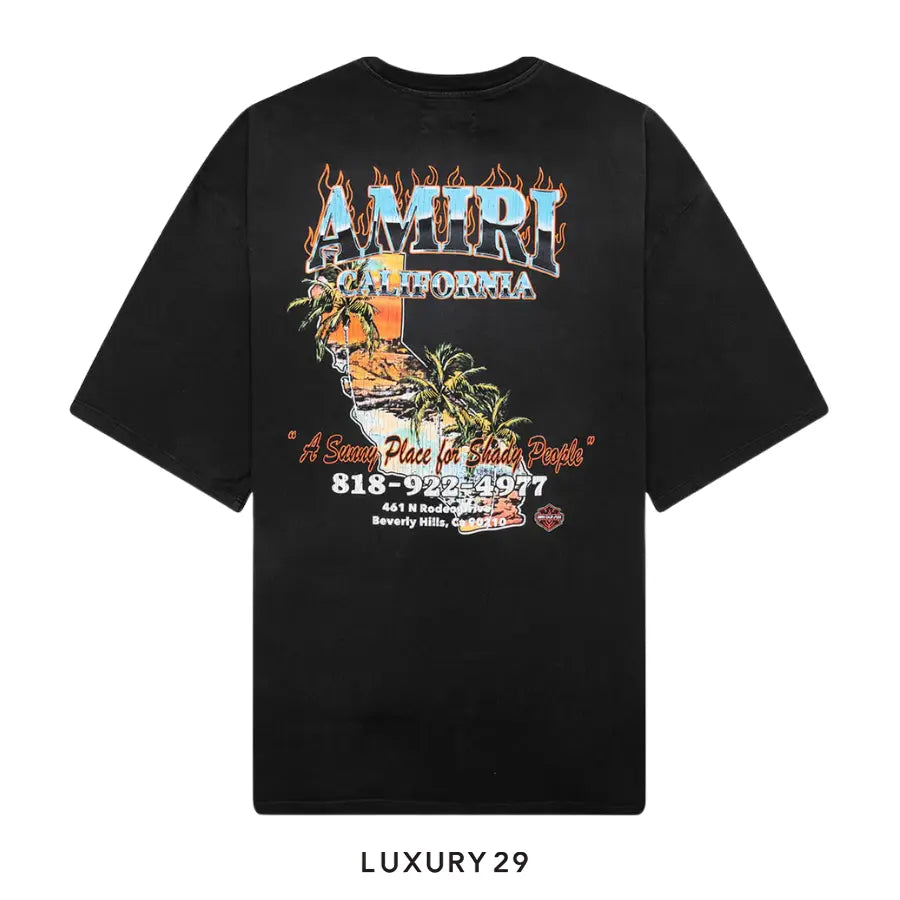 AMIRI Sunny Place Oversized Tee Black