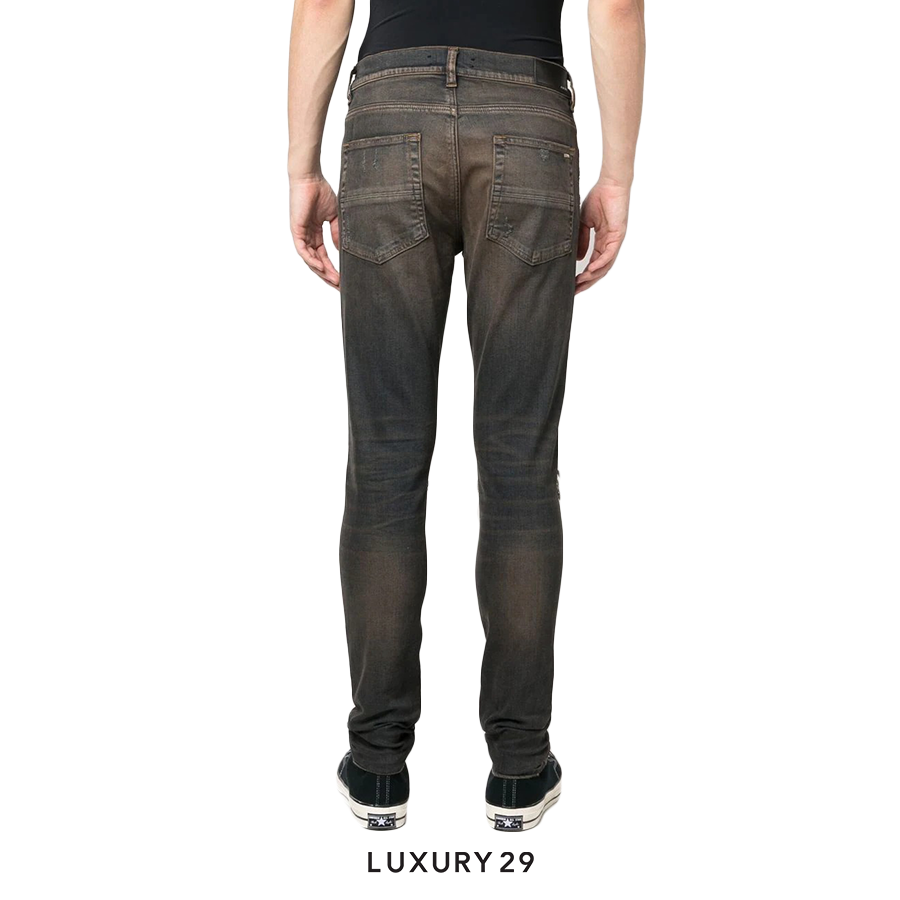 AMIRI distressed-effect slim-fit jeans Dark Indigo AMIRI