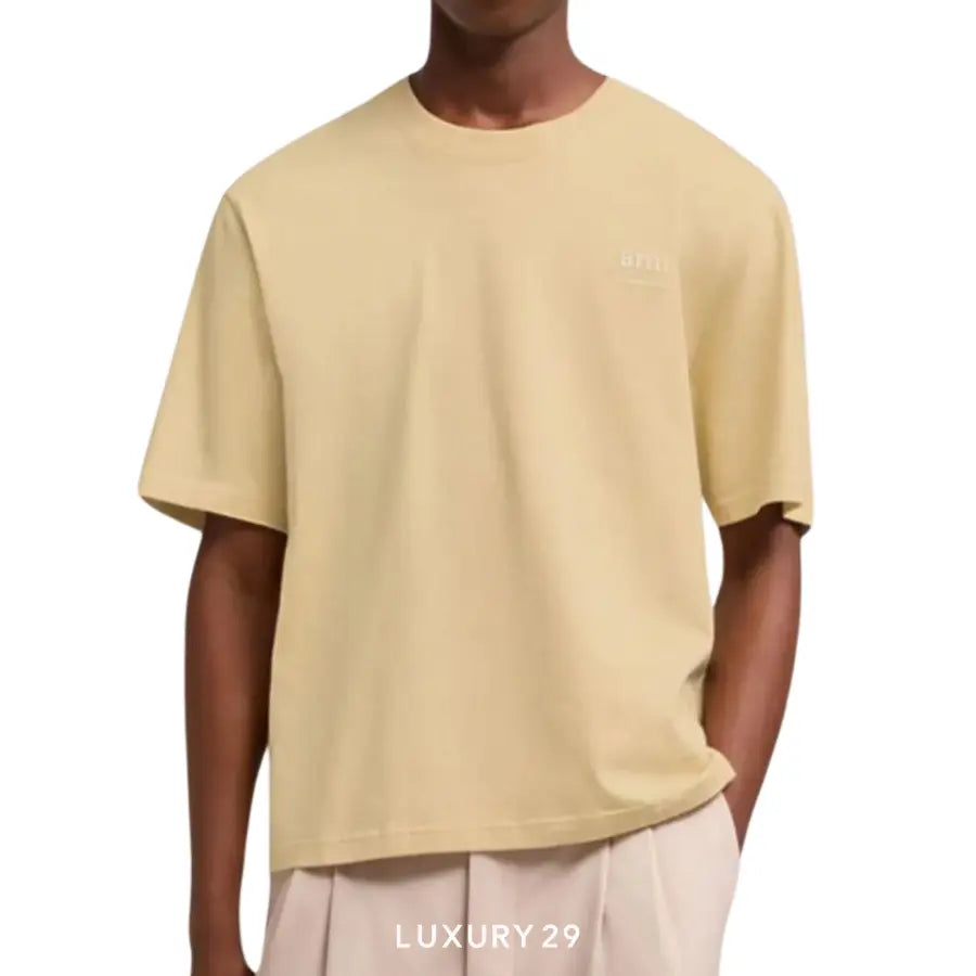 AMI ALEXANDRE MATTIUSSI T-SHIRT CREAM AMI