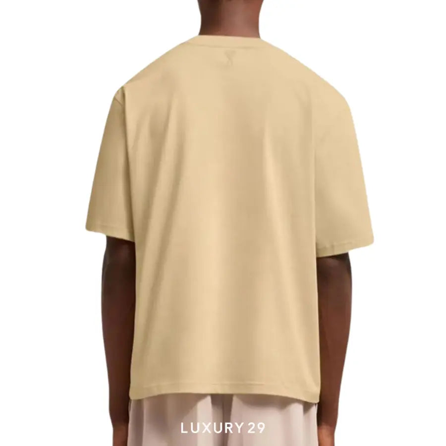 AMI ALEXANDRE MATTIUSSI T-SHIRT CREAM AMI