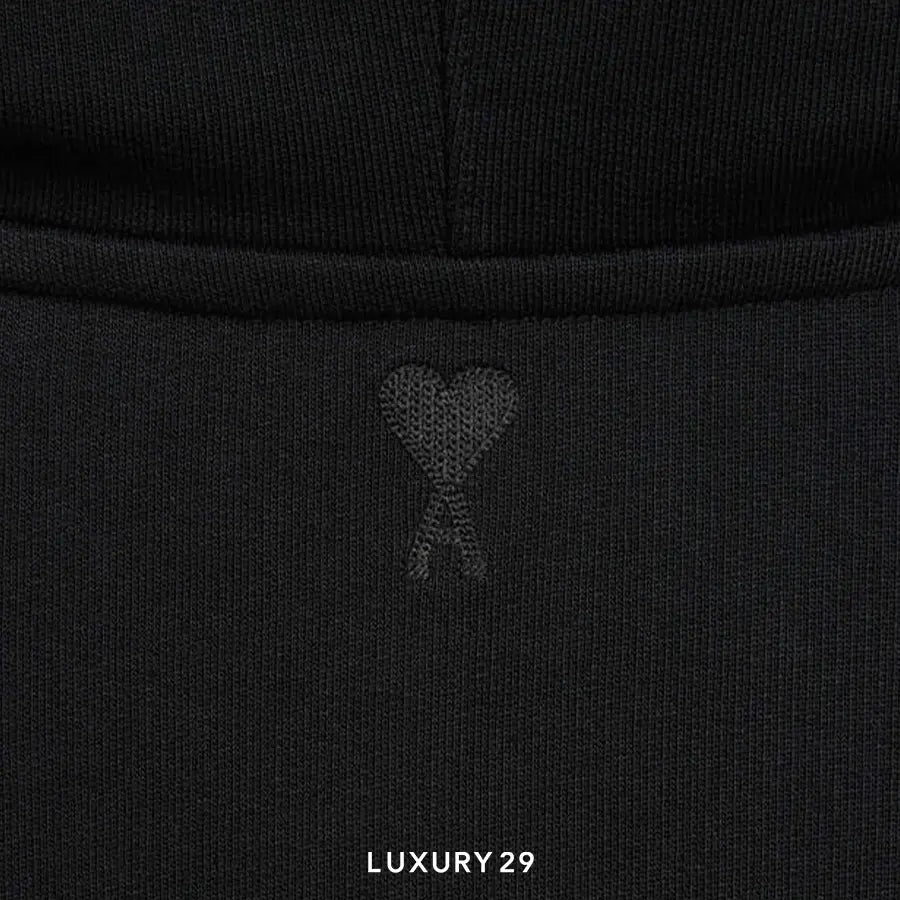 AMI BLEU BLANC ROUGE HOODIE BLACK AMI