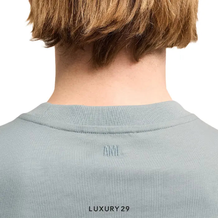 AMI DE COEUR RED T-SHIRT CLAY BLUE AMI