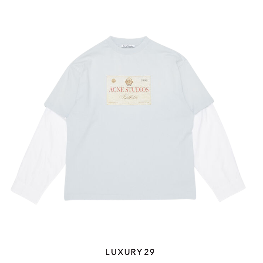 Acne Studios Layered print t-shirt Grey