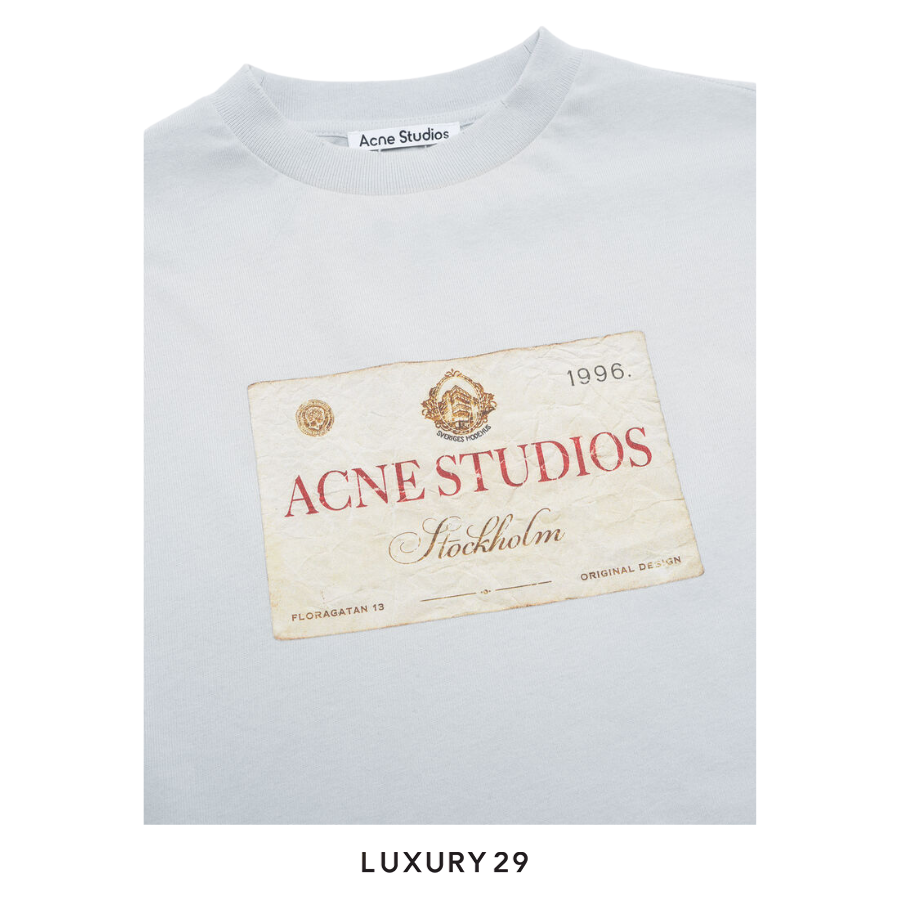 Acne Studios Layered print t-shirt Grey