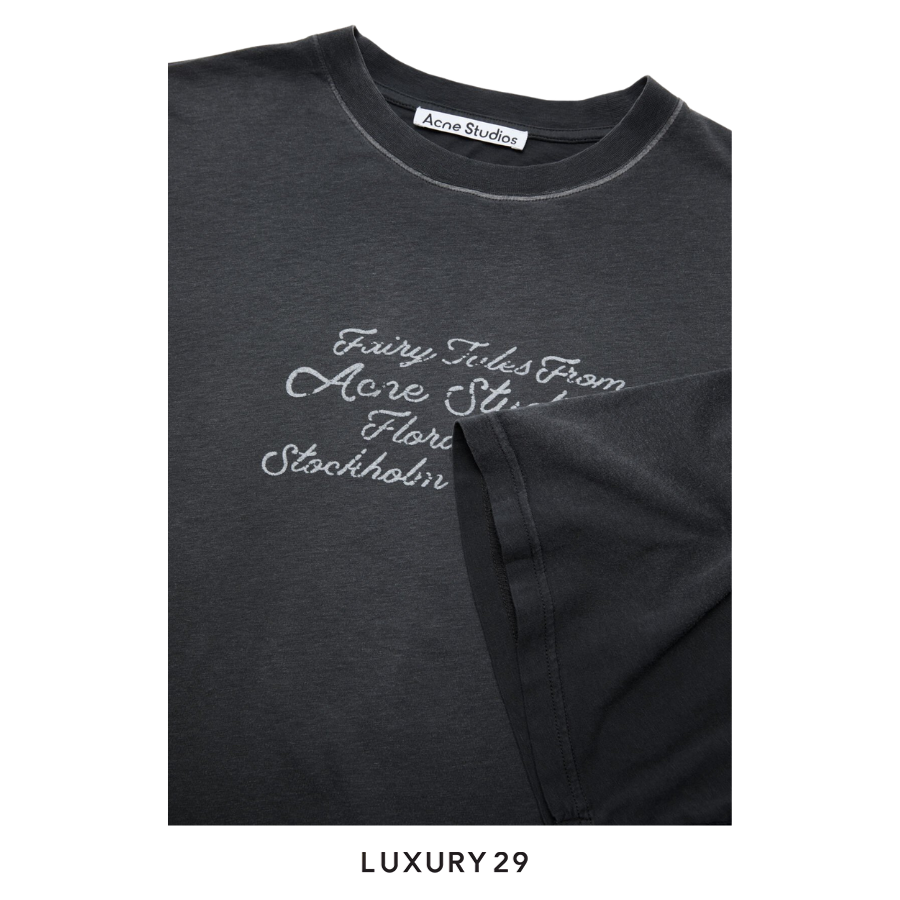 Acne Studios Logo t-shirt Black