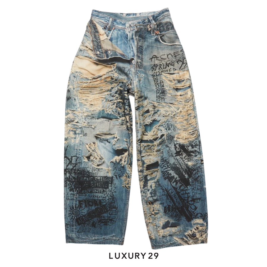 Acne Studio Super baggy fit jeans - 2023 Mid Blue ACNE STUDIOS